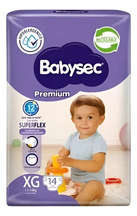Babysec Pañales Premium XG 14 unids.