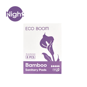 Toallas Higiénicas para Noche sin Químicos y Biodegradables (8 u.)