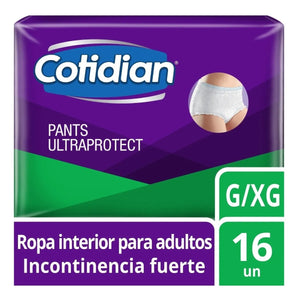 Pañales de Adulto Cotidian Pants Ultra Protect Incontinencia Fuerte G / XG 16 uds.