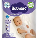 Pañales Babysec Premium P 20 Uds