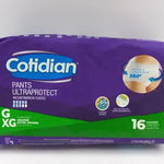 Cotidian Pants Ultra Protect Incontinencia G/xg 16 Unid