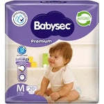 Pañales Babysec Premium M 20 Uds