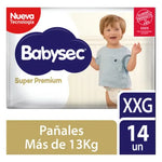Pañal Babysec Super Premium Xxg (+ 13 Kg) 14 Unid Extra Extra Grande (xxg)