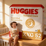 Pañales Huggies Natural Care XXG 52 Uds