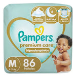 Pañales Pampers Premium Care M 86 Uds