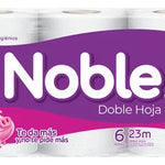 Papel Higiénico Noble Doble Hoja 6 Un 23 Mt