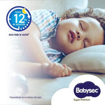 Pañales Babysec Super Premium P 40 Uds