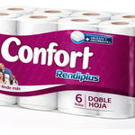 Papel Higienico Confort Rendiplus Doble Hoja 6un X 20m