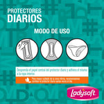 Protector Diario Ladysoft Clásicos Tela Suave 100 Un
