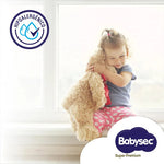 Pañales Babysec Super Premium P 40 Uds