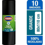 Bolsa Para Basura Virutex 80x110cm, 100% Reciclada 10 Un