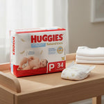 Pañales Huggies Natural Care P 34 Uds