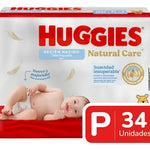 Pañales Huggies Natural Care P 34 Uds