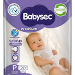 Babysec Pañales Bebé Premium P 20 Unids.
