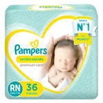Pañales Pampers Premium Care Rn 36 Un Rn Sin Género