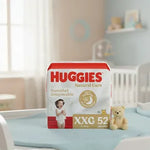 Pañales Huggies Natural Care Tamaño XXG 52 Uds Rojo