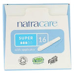 Natracare Tampones Súper Con Aplicador 16 Uds Orgánico y Sin Químicos