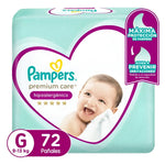 Pañales Pampers Premium Care G 72 Uds