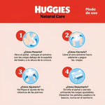 Pañales Huggies Natural Care Tamaño XXG 52 Uds Rojo