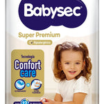 Pañales Babysec Super Premium Cuidado Total XG 54 Uds