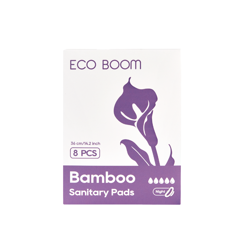 Toallas Higiénicas para Noche sin Químicos y Biodegradables (8 u.)