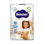 Pañales Babysec Super Premium XG 14 Uds