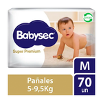 Pañales Babysec Super Premium M 70 Uds