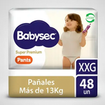 Pañales Babysec Super Premium Pants XXG 48 Uds