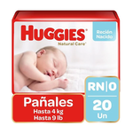 Pañales Huggies Natural Care RN 20 Uds