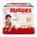 Pañales Huggies Natural Care XG 52 Uds Rojo