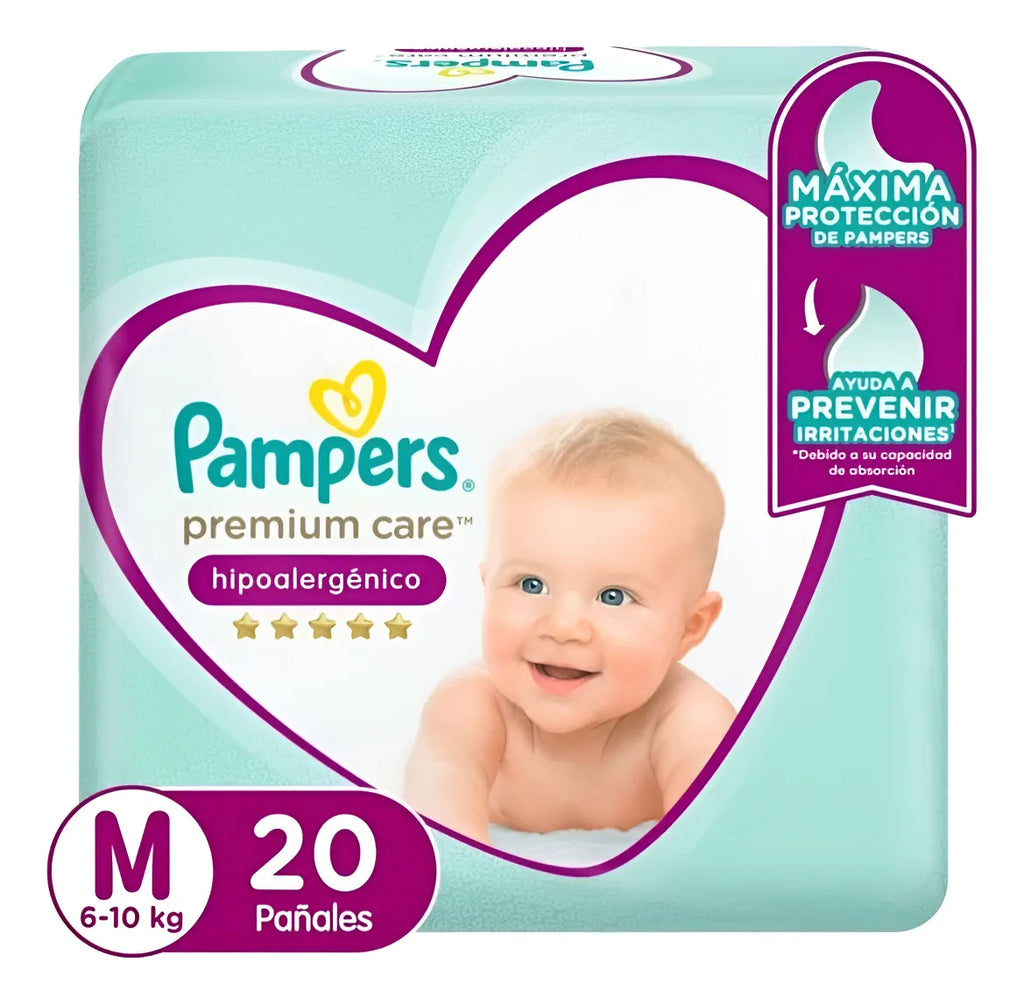 Pampers Pañales Bebé Premium Care M 20 uds.