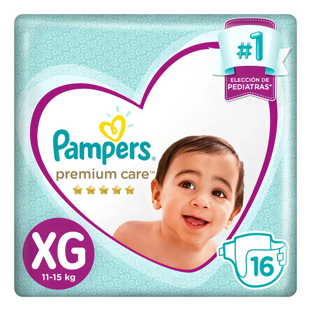 Pampers Pañales Bebé Premium Care XG 16 uds.