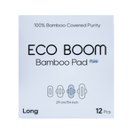 Toallas Higiénicas Orgánicas Flujo Fuerte Eco Boom sin Químicos y Biodegradables 12 Uds.