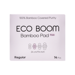 Toallas Higiénicas Orgánicas Flujo Medio Eco Boom sin Químicos y Biodegradables 14 Uds